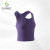 Flipbelt运动背心女2024新款无缝一体织裸感健身跑步运动舒适背心 凝夜紫 L