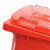 富都华创 环卫户外垃圾桶红色50L大号商用果皮箱带盖塑料垃圾桶 FDHC-LJT-05