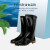 双安 BS001 PVC模压靴红叶PM95耐磨耐油食品靴雨鞋黑色45码1双装