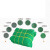 佰富冠 建筑安全网防坠防护阻燃密目网绿色密目安全网 （定制） 绿色1.8*6m2000目/3张 