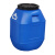 京采无忧  带盖塑料化工桶食品级密封塑料酵素桶涂料废液桶 50升方桶 加厚款 蓝色