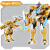 糖米 儿童玩具金刚变形 钢铁飞龙2奥特曼力量之崛起 抖音同款机械兽恐龙机器人男孩模型 钢铁速龙-黄色