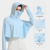 骆驼防晒衣女防紫外线冰丝防晒服UPF50+透气衫薄款 水波蓝，女 XL