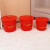 好运马 大号红色水桶塑料桶加厚带盖子手提圆桶清洁桶 带盖款12L（普厚）