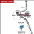 厨房洗菜盆下水管管道配件双槽水池下水器水槽洗碗池排水管子套装 矮杯后置款-双槽配110矮钢头2个