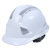 abs三筋反光条安全帽工地施工国标领导加厚电工建筑工程头盔透气 白色（反光贴款）