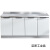 橱柜简易不锈钢厨房厨柜组装经济型一体灶台柜租房水槽柜 1.7米平面款