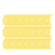 竹特 电压力表标识贴  直径15cm 1/4圆 黄色 仪表指示标签 仪表表盘反光标贴 （一张10条）企业定制