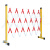 从豫 玻璃钢绝缘伸缩围栏 可移动式安全隔离防护栏 1.2*2米非标款5.5kg 一套价