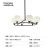 PUDIKIS意式极简客厅吊灯设计师现代简约餐厅吊灯北欧创意玻璃卧室灯具 【晨雾】6头直径60cm-三色变光