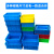 特大号塑料筐周转箱长方形工业加厚物流箱子带盖储物收纳盒胶框子 500-250箱(外径540*420*260) 默认蓝色外径尺寸长宽高顺序单