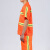 夏季短袖环卫工作服套装透气清洁公路养护工人物业保洁反光安全服 薄款水洗棉材质-170码全橘色上