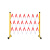 安晟达 伸缩围栏可移动式隔离护栏绝缘电力施工围栏道路防护 玻璃钢（管式）红白色 1.2米高*可伸4米