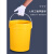 加厚塑料桶带盖20/25L涂料桶油漆桶空桶15KG升公斤密封水桶奔新农 25L黄色-易开盖款