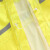 安小侠 时尚长款风衣反光雨衣成人保安站岗连体雨披可定制 荧光黄 2XL