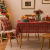 鹿婕圣诞格子雪花桌布印花长方形茶几布圣诞节装饰餐桌布氛围感背景布 绿格大雪花 60*60cm