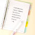 国誉(KOKUYO)A5活页笔记本子水彩絮语Campus紧凑型活页本内含40张横线活页纸 黄色WSG-RUDP12Y