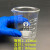 适用于环球烧杯量杯实验器材10ml50ml加厚带刻度低型小烧杯 玻璃棒10*400
