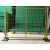 适用工厂可移动车间隔离网仓库围栏快递分拣网区域防护隔断护栏铁丝网 1.2米高*3米宽/套一网一柱一座