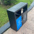 迪恩斯（DEANS）户外垃圾桶两分类垃圾桶室外环卫垃圾箱大号商用小区街道广场公园果皮箱D-134 镀锌板喷塑