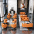 【链工】沙发网红咖啡厅双人卡座酒店大堂售楼处洽谈沙发桌椅组合 双人沙发【橘色】 其他