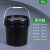 批发化工桶塑料桶包装桶黑色避光桶pp桶试剂瓶方桶避光塑料罐 15L黑色桶(易开盖)
