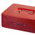 稳斯坦 W5664 手提带锁收银箱 金属储蓄钱盒整理保险箱工具箱 250密码红色25*18*9cm
