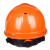 一盾安全帽工地施工建筑工程领导带护目镜国标夏季透气加厚防护头盔男定做印字 橙色 LLS-18护目款