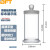贝傅特 实验室标本展示瓶高硼硅密封玻璃样品瓶磨砂口加厚广口瓶 1个 75*150mm(约560ml）
