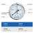 SYCIF厂家直销上海仪川仪表厂测水压空调机油真空压力表轴向 Y60Z 00.1MPA 1公斤
