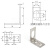 接近开关光电传感器一字L型安装支架M8M12M18M30固定底座E3JK E3Z 奔新农 M8-L型(加厚2mm)