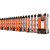 锦安行 JCH-198 伸缩门橙色 移动折叠收缩自动不锈钢推拉大门 高1.7m 宽760mm 长1m 不含安装
