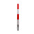 鼎红 钢管警示柱固定立柱反光警示柱路桩防撞柱交通安全隔离柱预埋式直径89*高1200*厚1.5mm