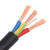 电缆线RVV护套线三相四线2芯3芯1.5 2.5 4 6 10平方软电源线 无氧铜RVV电缆线50米 3芯0.75平方毫米