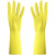 牛筋乳胶橡胶手套 加厚工业耐酸碱家务洗衣防水胶皮手套 加厚牛筋  5双(多多惠) S
