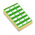 创硕 定制标贴 64*46mm OQC合格证 白底绿边 长方形不干胶 1000张/包