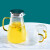 法蘭晶凉水壶玻璃水壶凉水杯茶壶玻杯具套装玻璃杯菠萝杯 菠萝杯2只装+1.4L壶+竹木托盘
