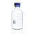 化科 蓝盖丝口玻璃试剂瓶 透明棕色密封瓶，实验室取样瓶 螺纹口刻度密封瓶 2000ml，10只起订 