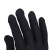 海斯迪克 耐磨劳保手套 点珠防滑透气 弹性 黑色（12双）