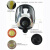 唐丰 TF-AL防毒面具 头戴式呼吸阀全面罩工业活性炭防有毒气体 4号滤毒罐套装