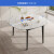 芝华仕（CHEERS）岩板餐桌现代简约奶油风家用小户型可伸缩饭桌子A CT100