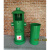 复古户外风个性收纳垃圾桶公园创意大号商用酒吧消防栓工业装饰筒 绿100cm高