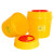 医疗废物利器盒一次性黄色圆形针头锐器盒有盖诊所用大小型垃圾桶 0.5L圆形【50个】