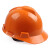 梅思安（MSA）V-Gard PE标准型一指键帽衬 V型无孔安全帽施工建筑工地防撞头盔 橙色
