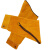 易美丽诺 LC0325 牛皮电焊防护套袖加厚防火花耐磨防烫护臂防护劳保袖套均码（1双装） 黄色 