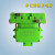 起重机DHG管式滑触线集电器3/4极受电器JD/JDR三极四级滑线集电器 绿壳四极双碳刷