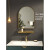 IGIFTFIRE免打孔法式宫殿风卫生间镜子欧式轻奢浴室镜黄铜金色洗手间镜拱形 宽50cm*高80cm(3毫米边框) 其他