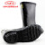 双安 耐酸碱长筒靴 防腐蚀防化学品橡胶靴 耐磨防滑雨靴 1双 40