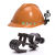 盛世浩瀚定制适合安全帽消防手电筒夹头盔头灯支架安全帽侧灯卡扣夹子安全帽固定卡 导轨架25毫米