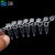 云程PCR管八连管平凸盖八连管 排管 荧光定量PCR管 透明0.2mlPCR8连管(200条管子)